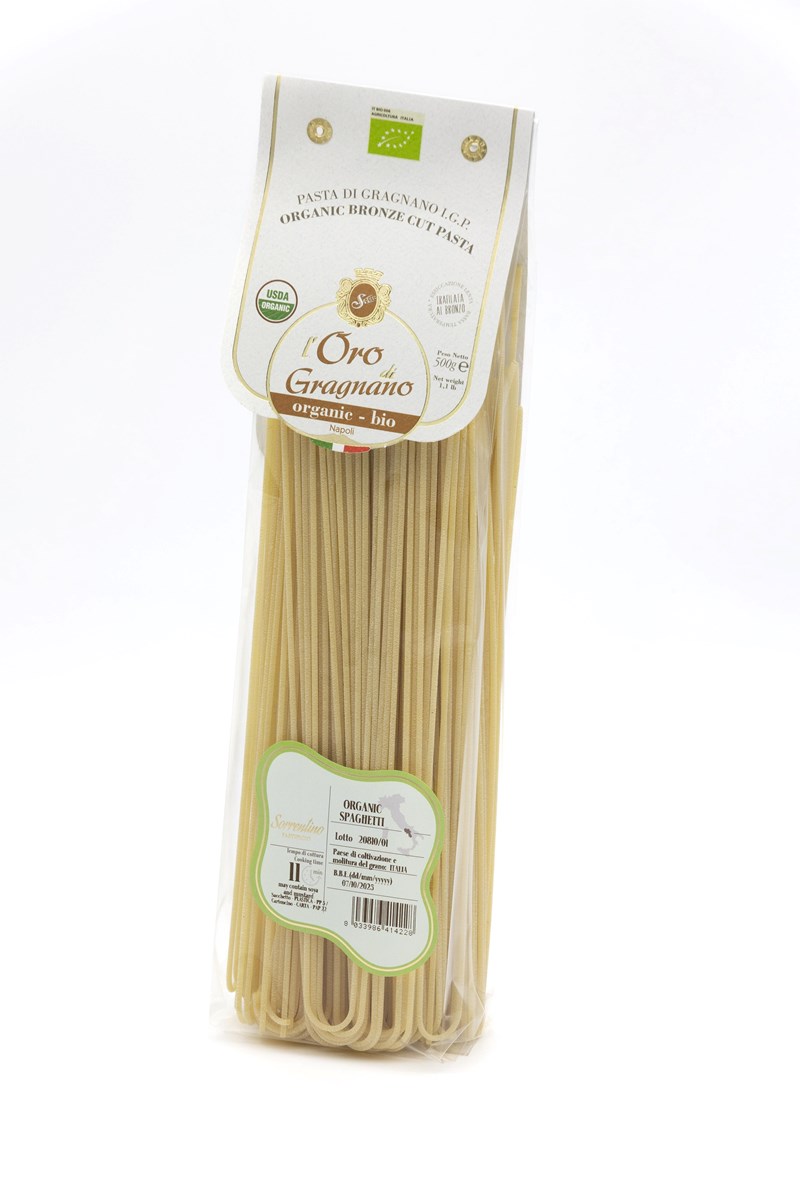 Package of Grannano's durum wheat spaghetti