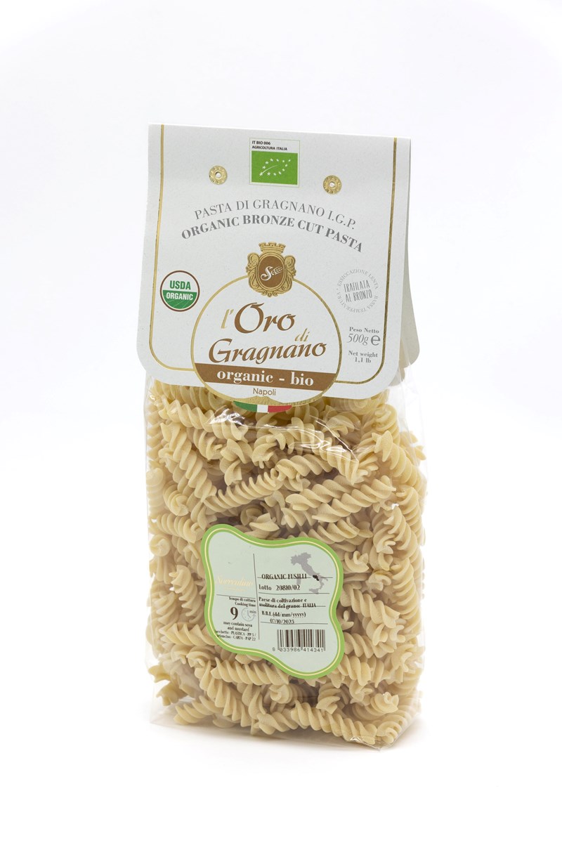 Packet of Fusilli with durum wheat from Gragnano