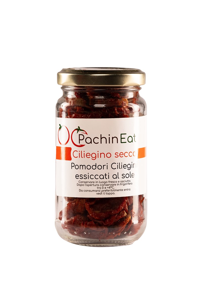 Glass jar of sun-dried cherry tomatoes