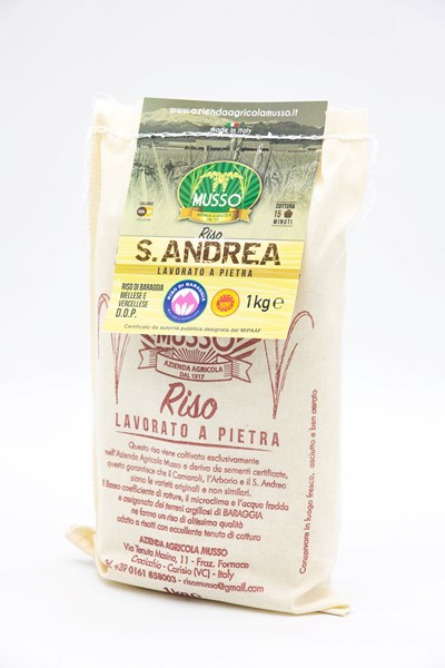 Sant'Andrea PDO rice cloth bag